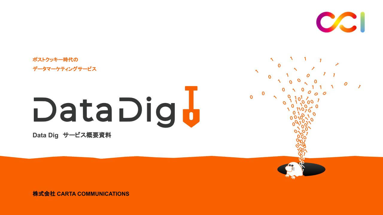  DataDigサービス資料表紙